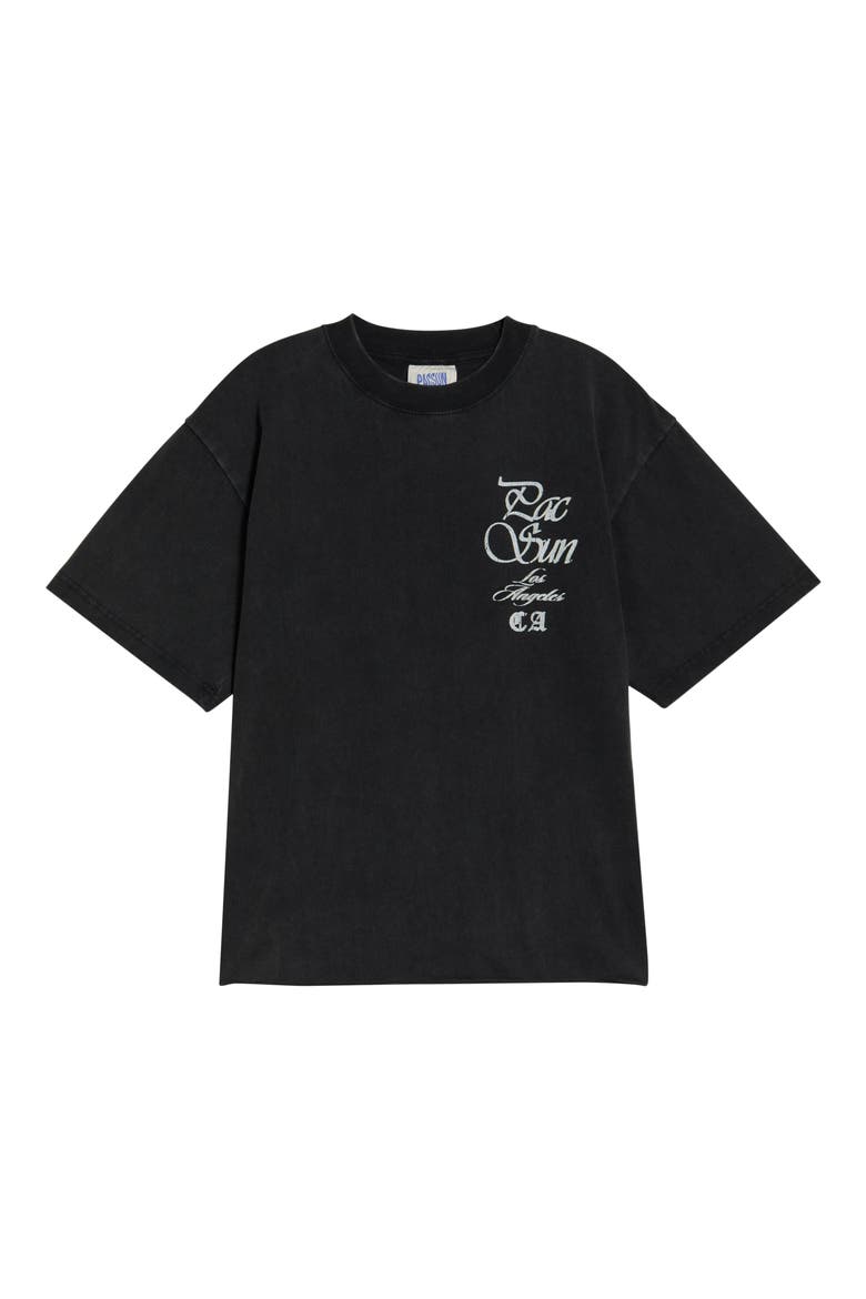 Cyber Hand Cotton Graphic T-Shirt, Alternate, color, WASHED BLACK