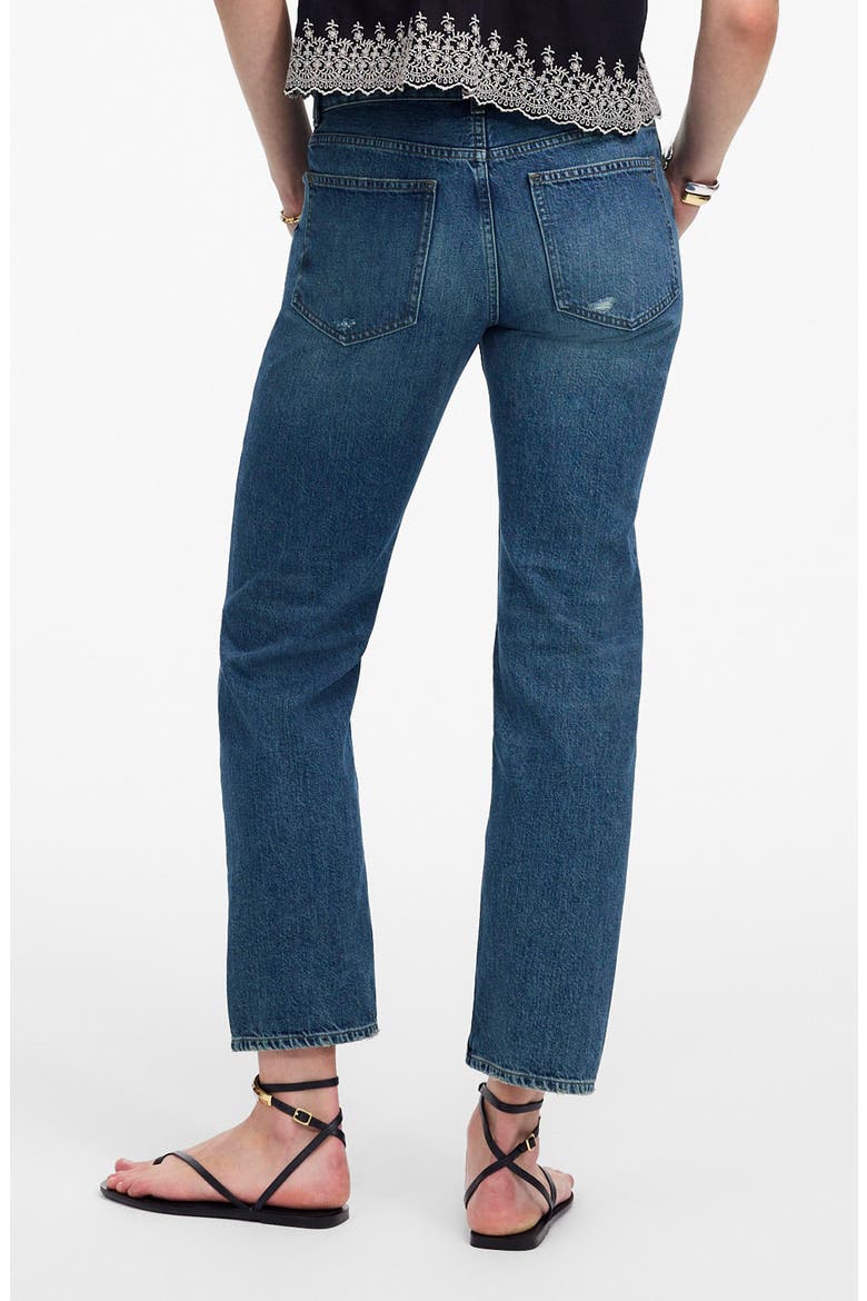 The Dean Easy Ankle Straight Leg Jeans, Alternate, color, LABETTE WASH
