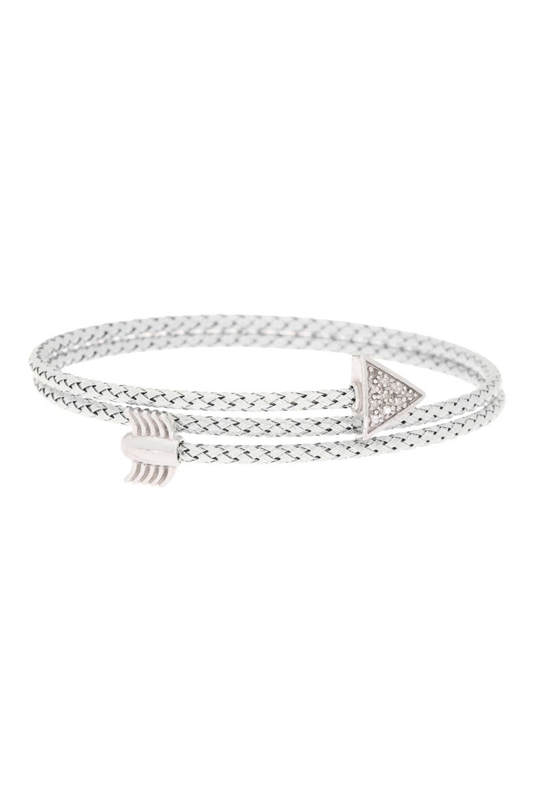 Diamond Bangle Bracelet - 0.12ct., Main, color, WHITE