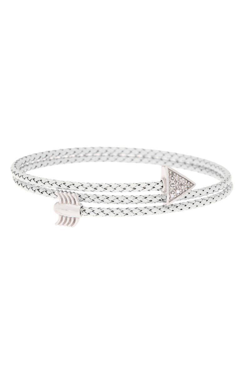 MESHMERISE Diamond Bangle Bracelet - 0.12ct., Main, color, White