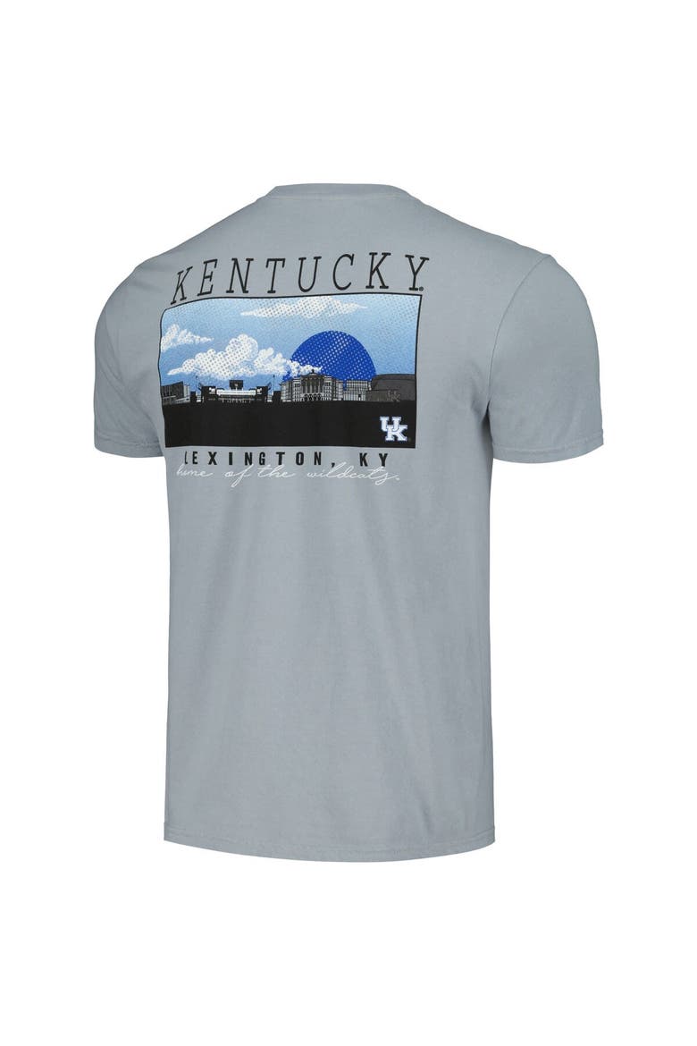 Men's Gray Kentucky Wildcats Campus Scene Comfort Colors T-Shirt, Alternate, color, Gray