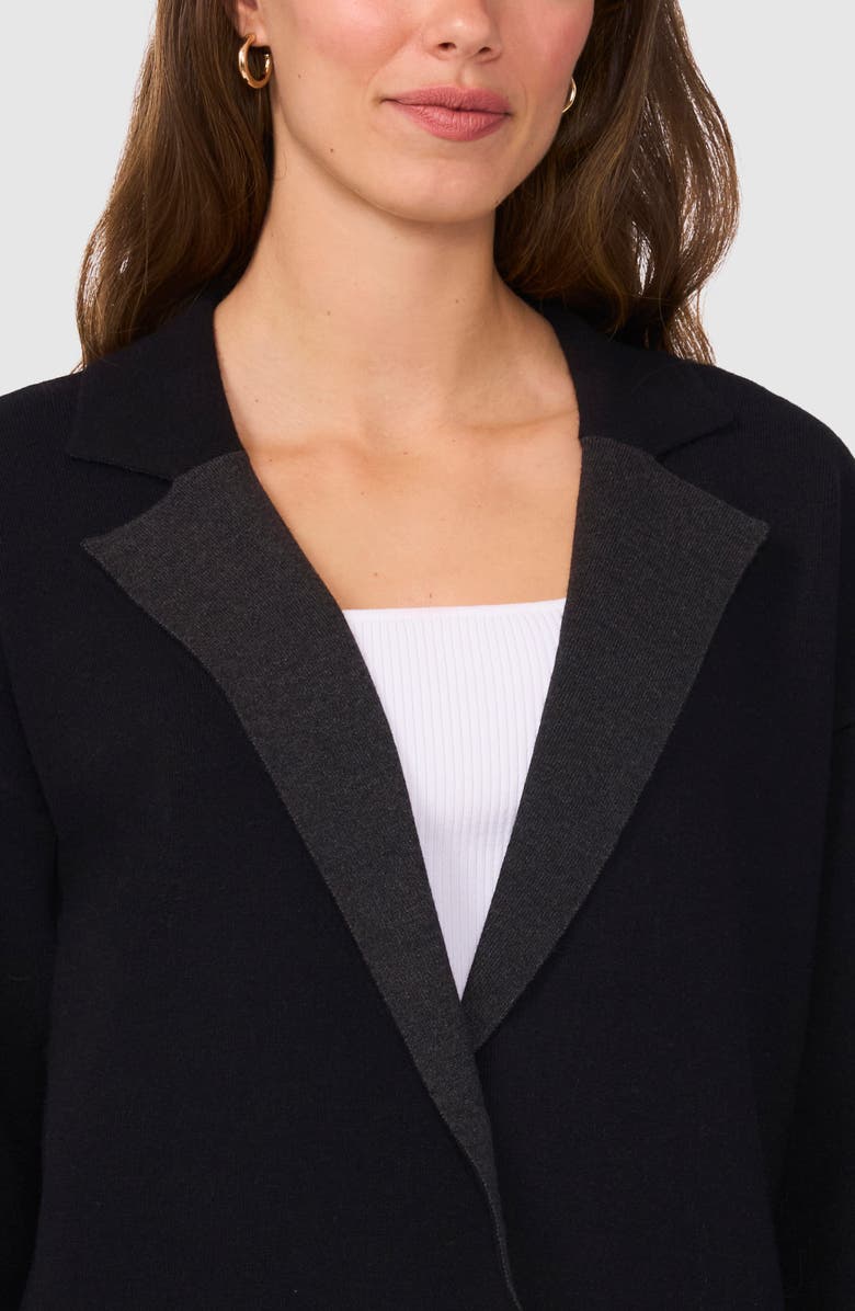 Halogen<sup>®</sup> Open Front Coat, Alternate, color, Rich Black