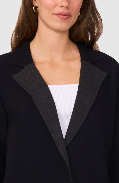 Halogenr Halogen(r) Open Front Coat In Rich Black