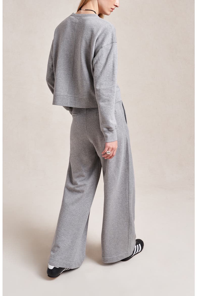 Cropped James Sweatshirt, Alternate, color, Grey