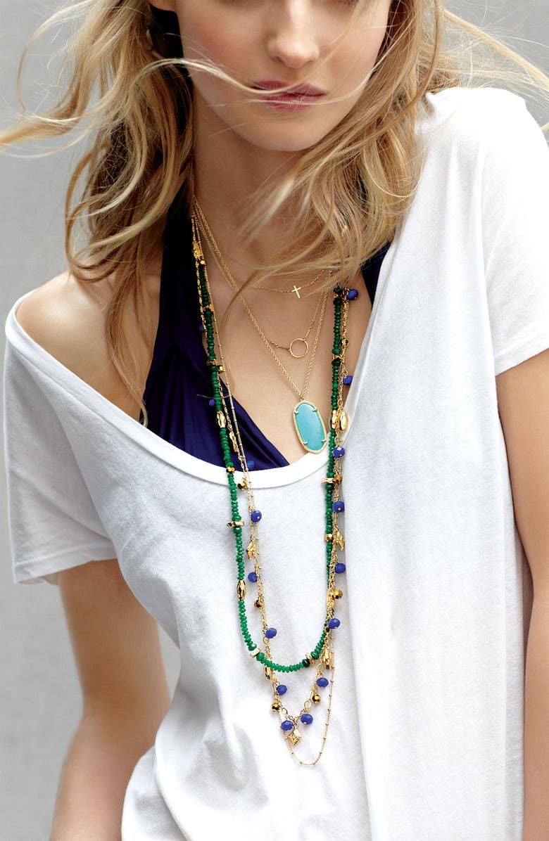 Kendra Scott 'Elise' Pendant Necklace, Alternate, color,