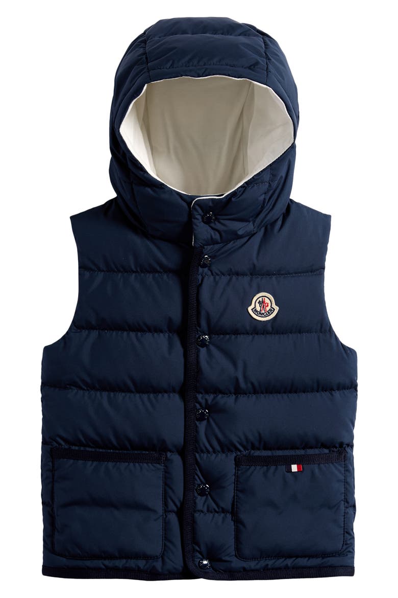 Kids' Pax Down Hooded Vest, Main, color, BLUE NIGHT