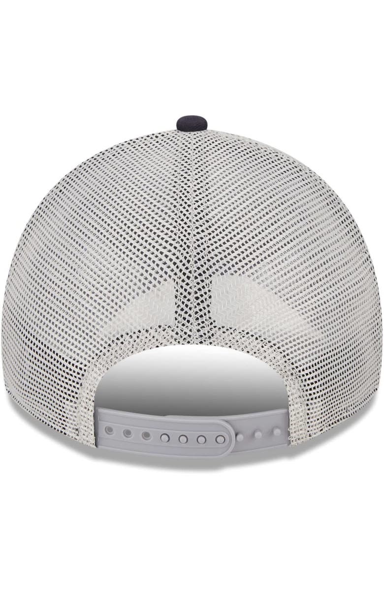 New Era Men's New Era Navy/White New York Yankees Spring Training Striped 9TWENTY Trucker Adjustable Hat, Alternate, color, 