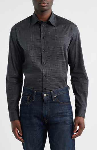 Micro Dash Button-Up Shirt