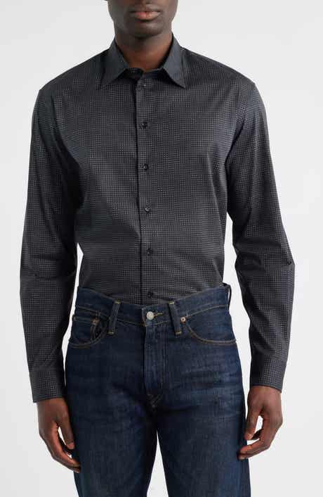 Micro Dash Button-Up Shirt