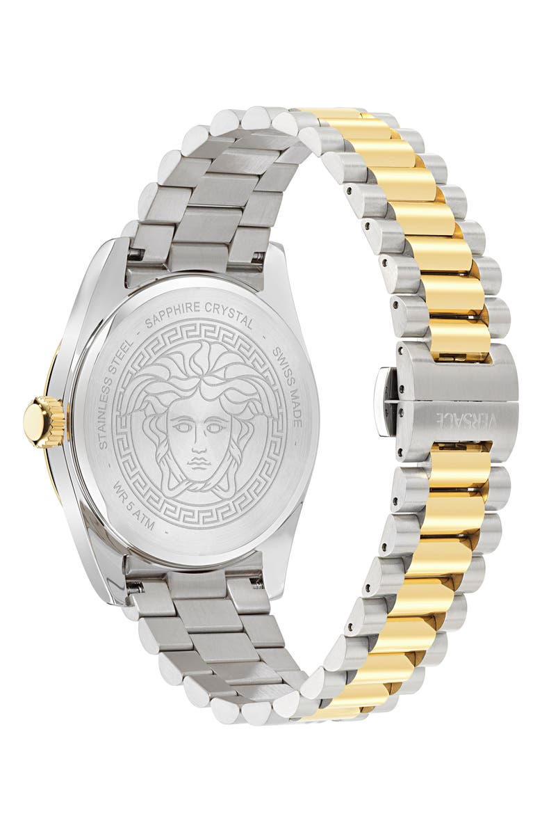 Versace Millenyium Bracelet Watch, 40mm, Alternate, color, Two Tone