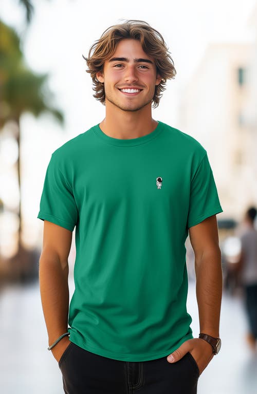 Dalix Astronaut Tee In Kelly Green