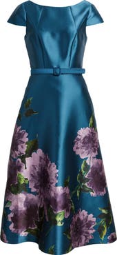 Kay Unger Ina Belted Cocktail Dress