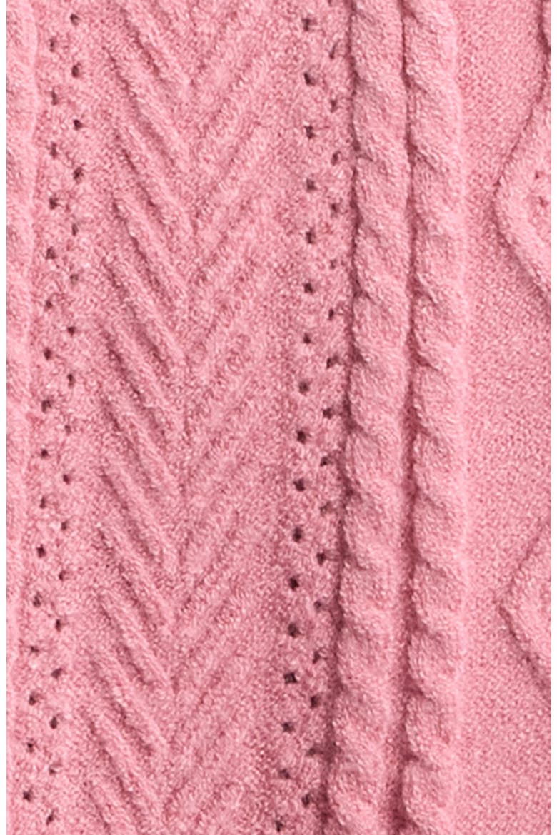 Lunelle Cable Knit Minidress, Alternate, color, PEONY