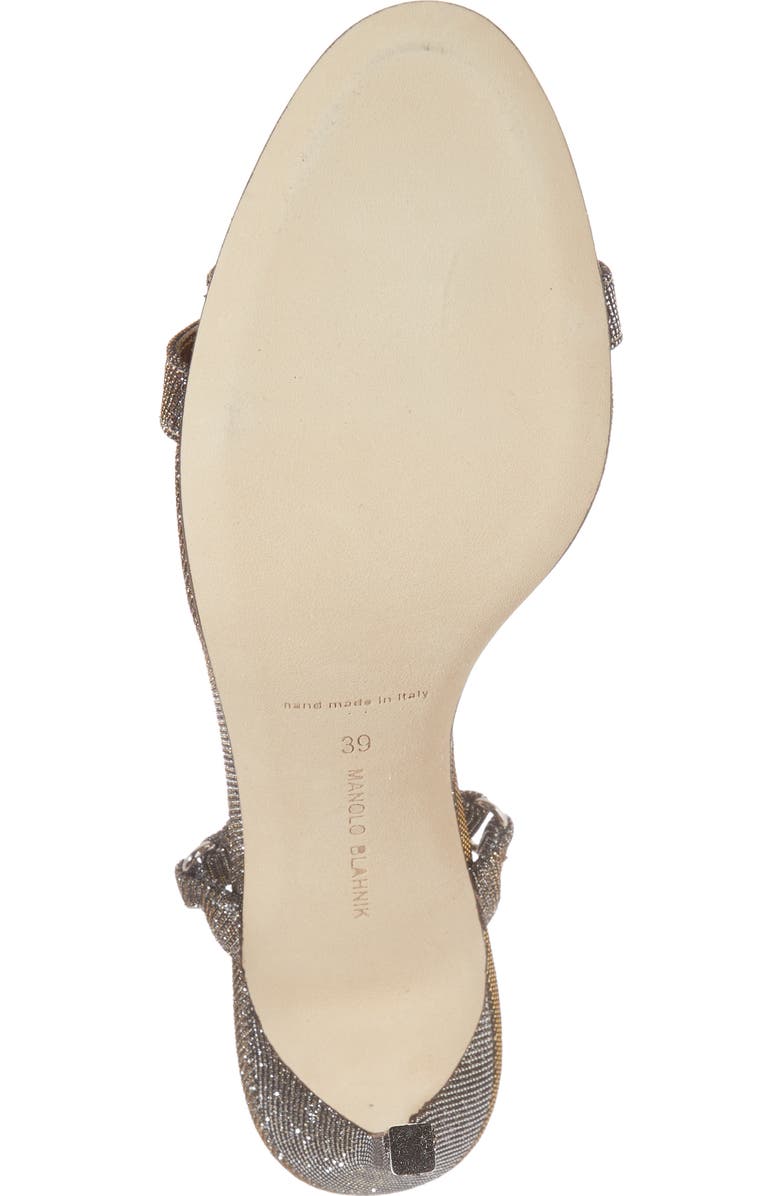 Manolo Blahnik Newfi Ankle Strap Sandal, Alternate, color,