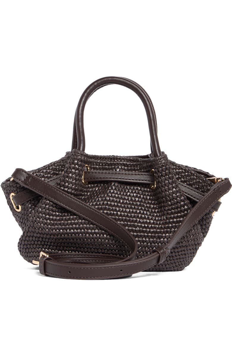 URBAN EXPRESSIONS HANDBAGS Straw Crossbody Bag, Alternate, color, Chocolate