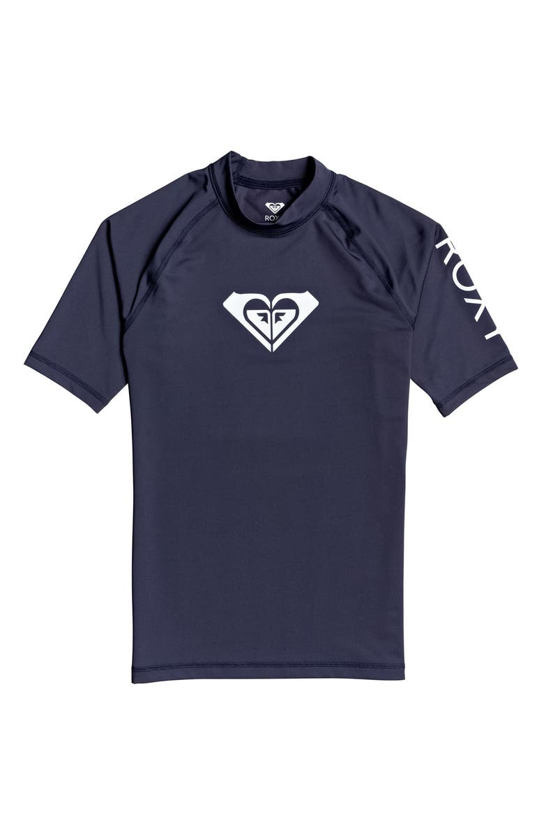 Roxy Whole Hearted Short Sleeve Rashguard, Alternate, color,
