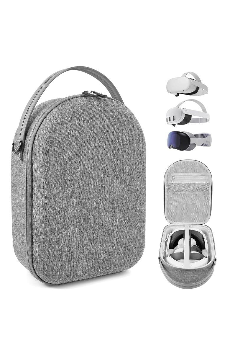 Sonicgrace VR Travel Carrying Case for Meta Quest 2/3/3S, Main, color, Grey