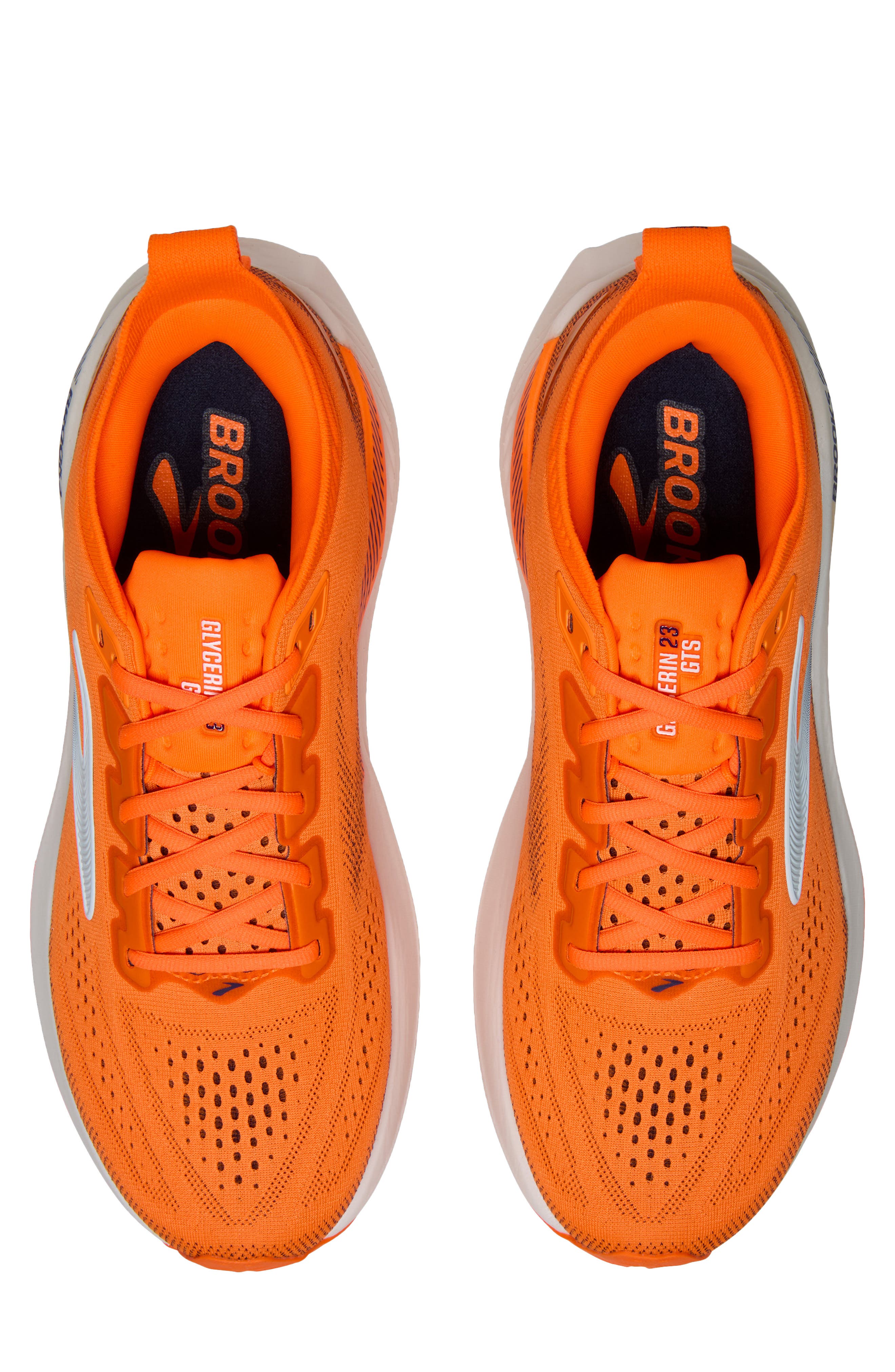 Glycerin GTS 23 Running Shoe, Alternate, color, SHOCKING ORANGE/ BLUE/ WHITE