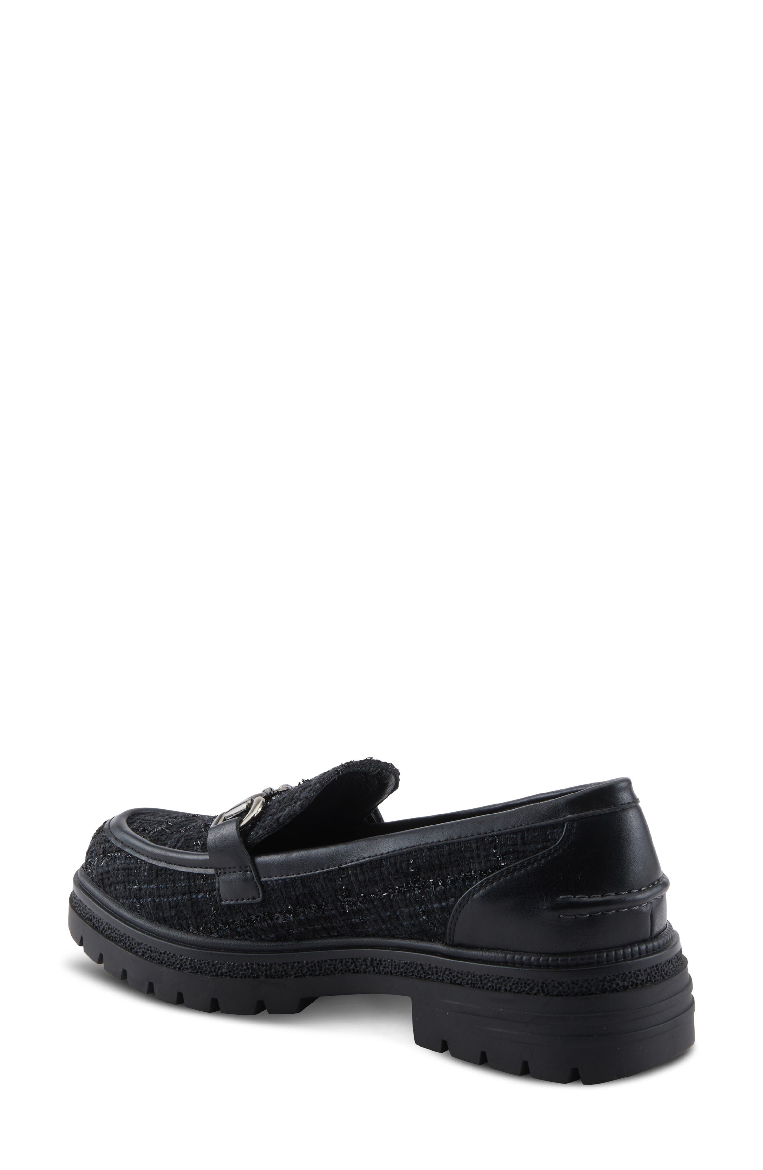 Nacarri Bit Lug Sole Loafer, Alternate, color, BLACK