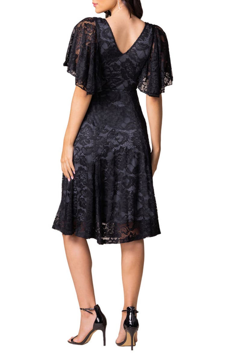 Camille Lace Cocktail Dress, Alternate, color, Storm grey