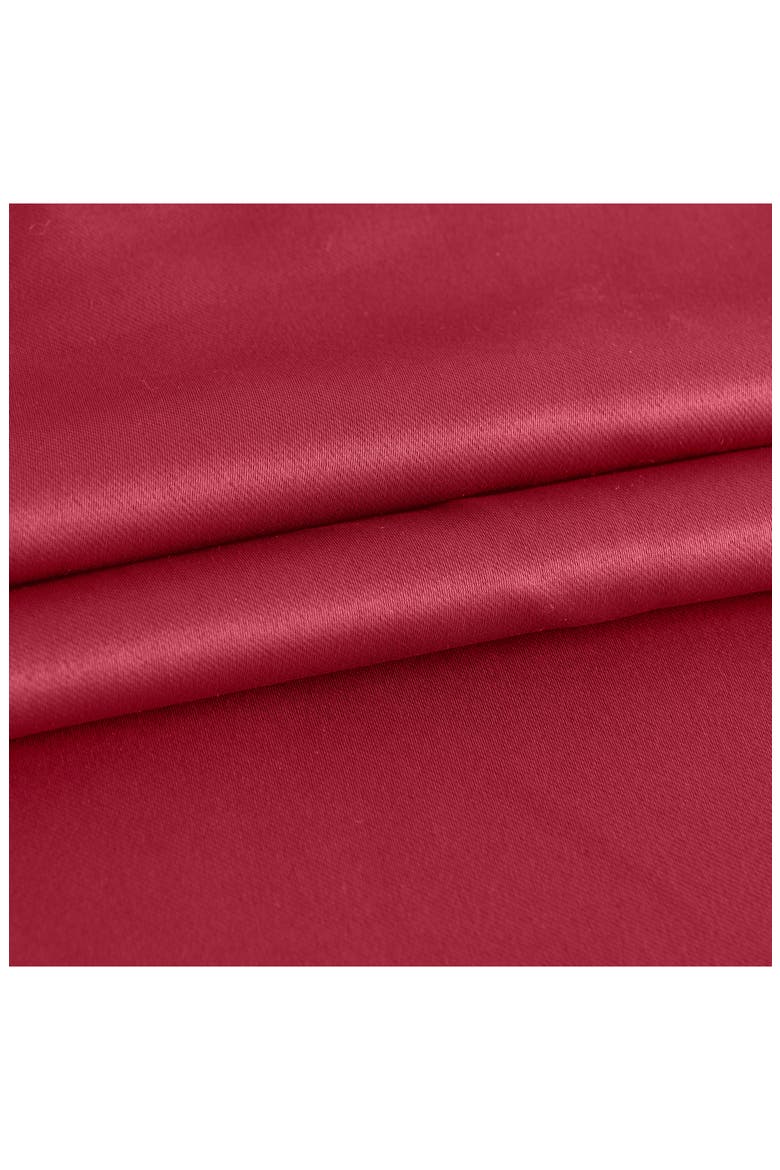 Single Blackout Panel Curtain, Alternate, color, RED