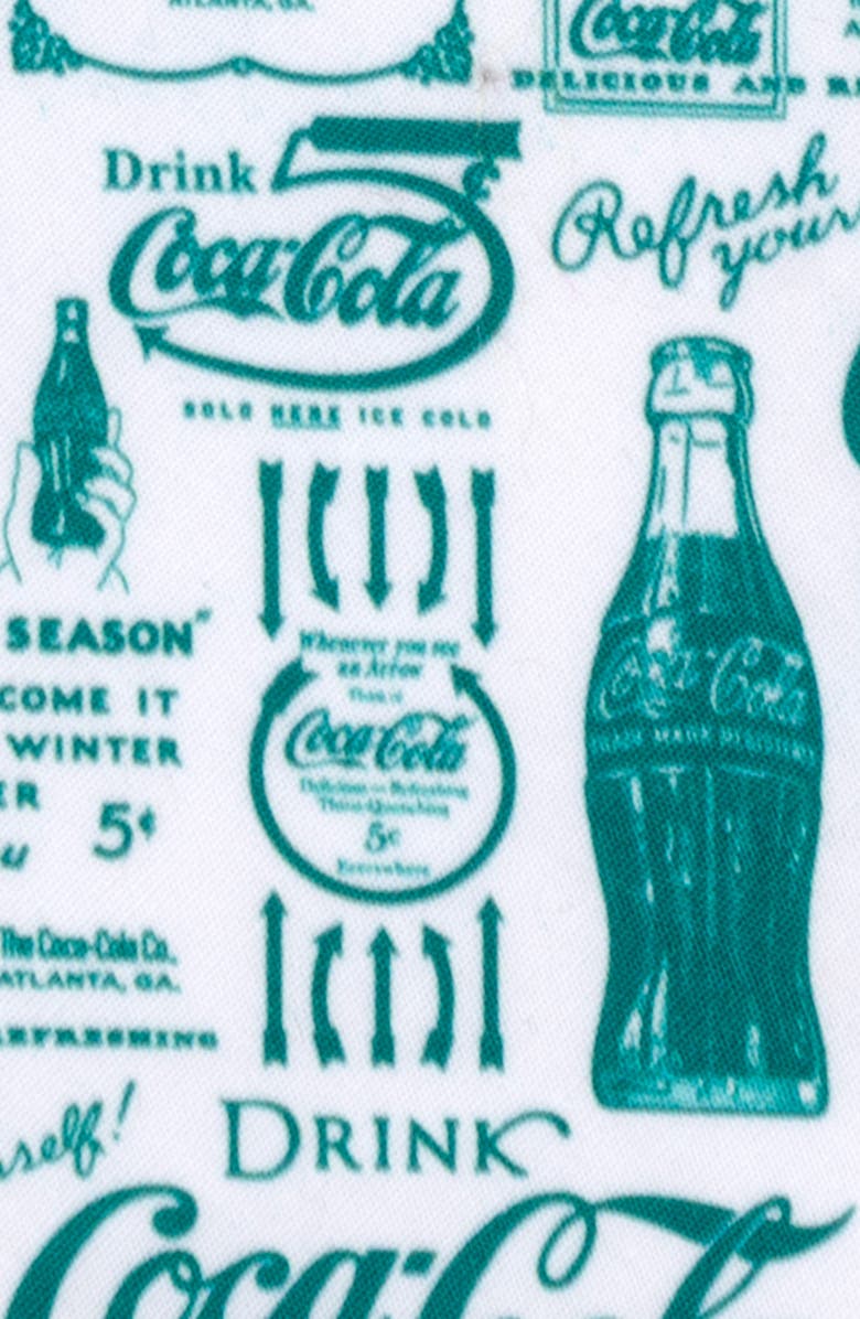 Cufflinks, Inc. Coca-Cola<sup>®</sup> Green Bottle Cotton Tie, Alternate, color, White