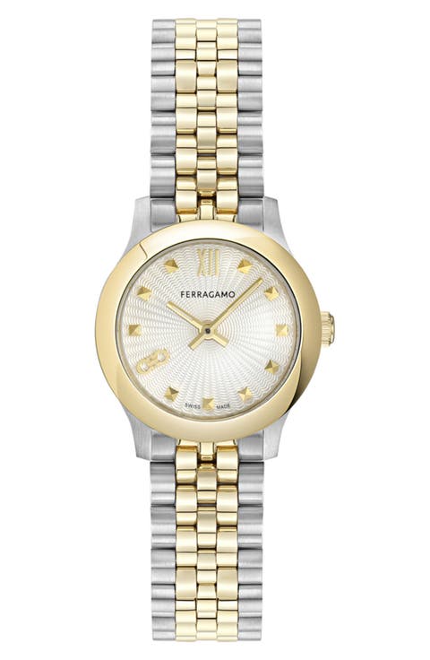 Duo Mini Bracelet Watch, 25mm