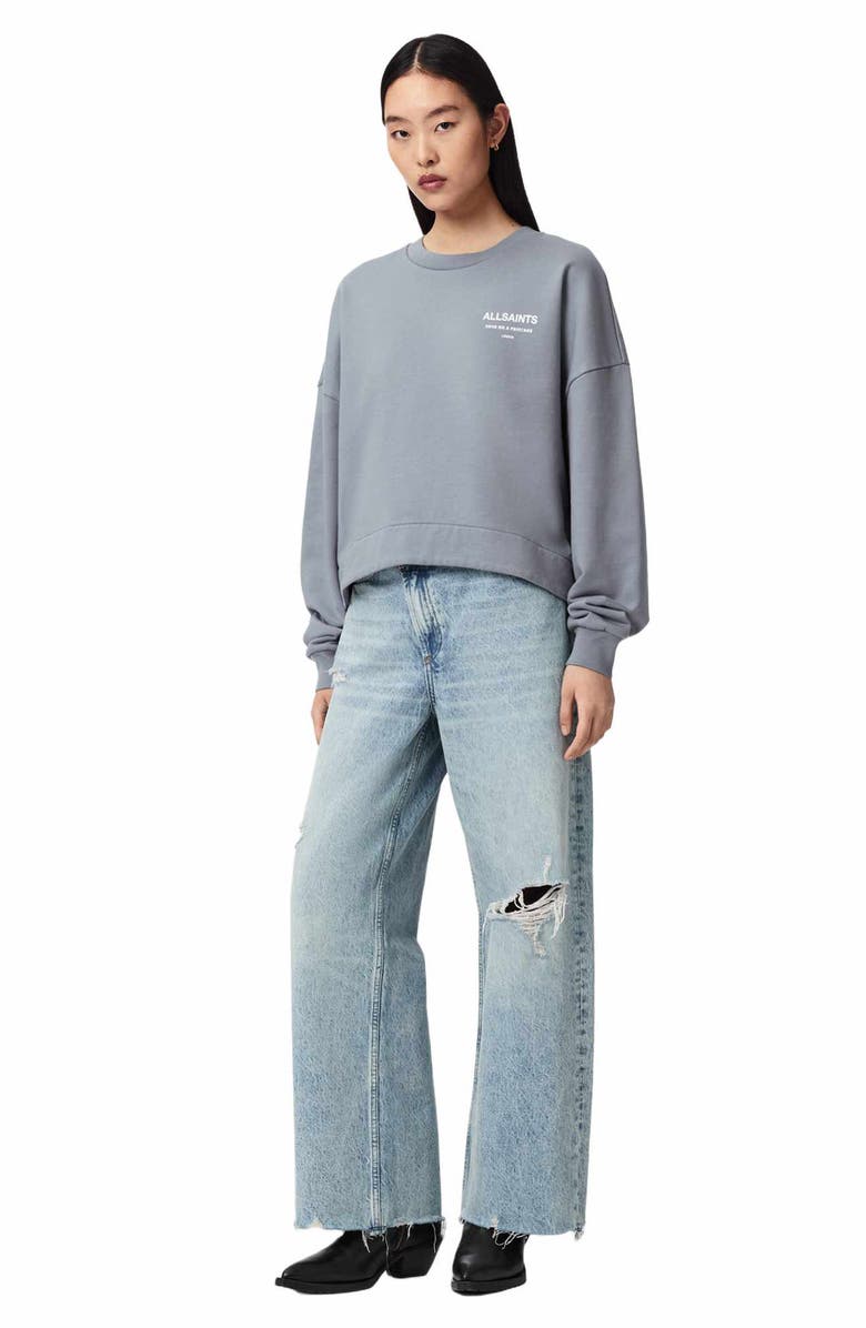 AllSaints Dreamer Lila Sweatshirt, Alternate, color, Quarry Blue