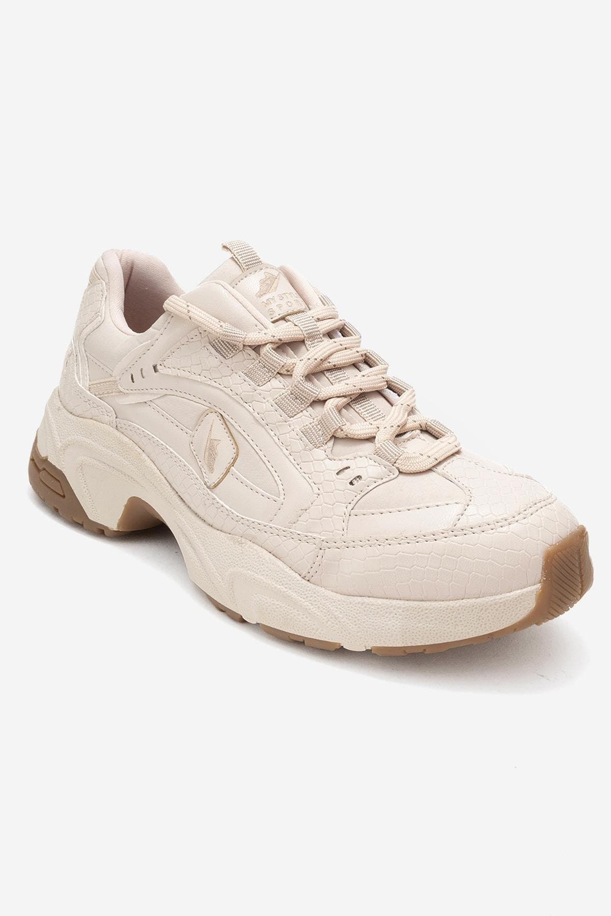 Bambi Printed Mesh Sneakers, Alternate, color, Sand Faux Leather