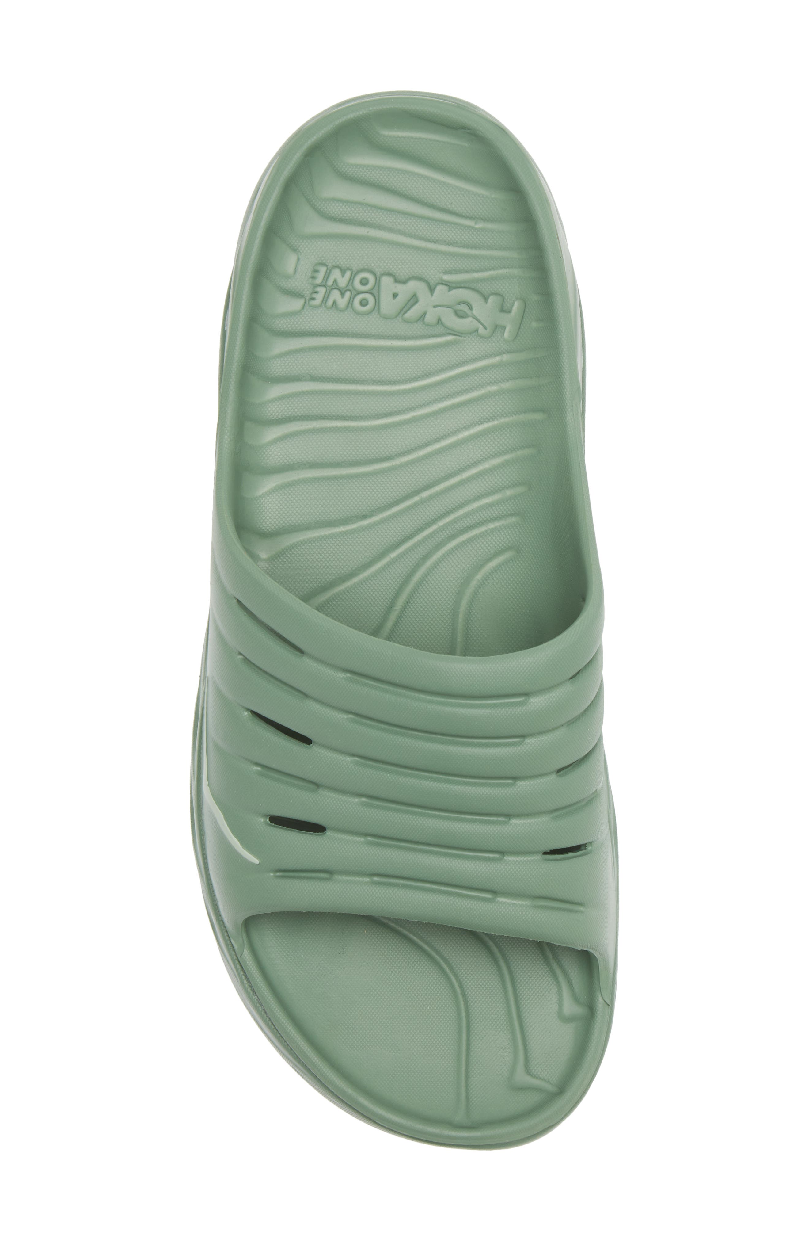 Gender Inclusive Ora Recovery Slide Sandal, Alternate, color, LODEN FROST / SMOKE GREEN