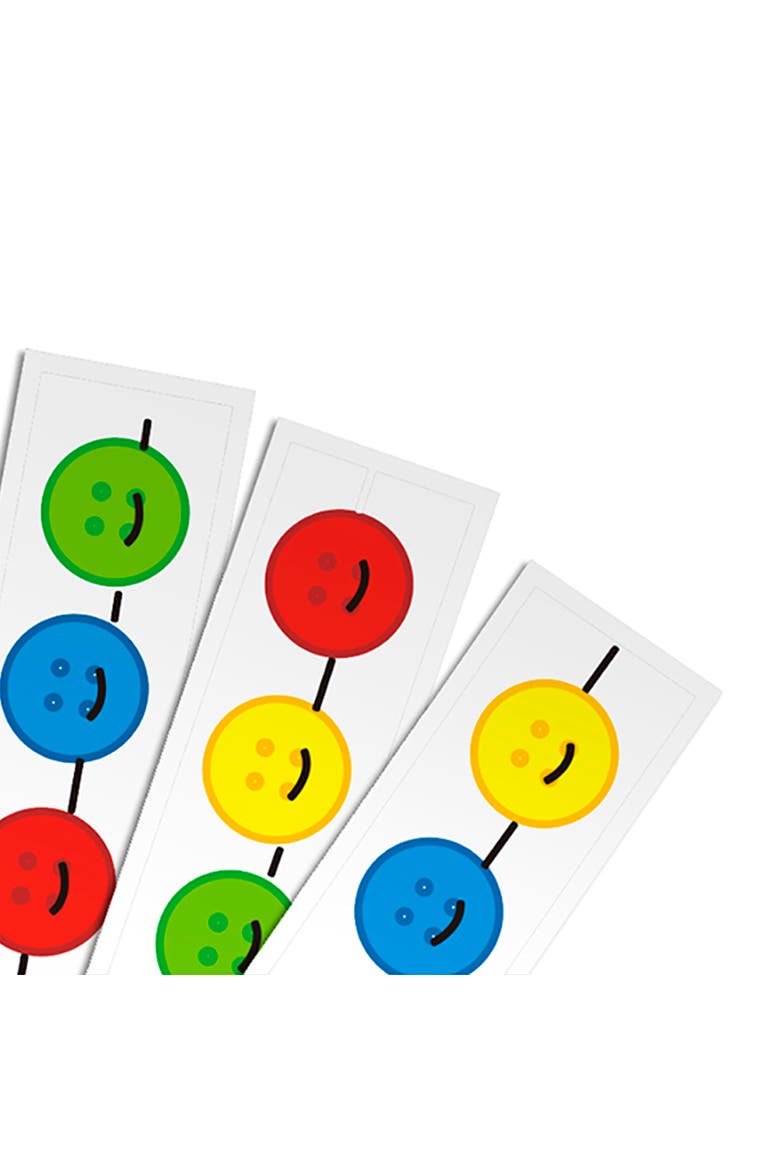 Lacing Buttons, Alternate, color, Red Multi