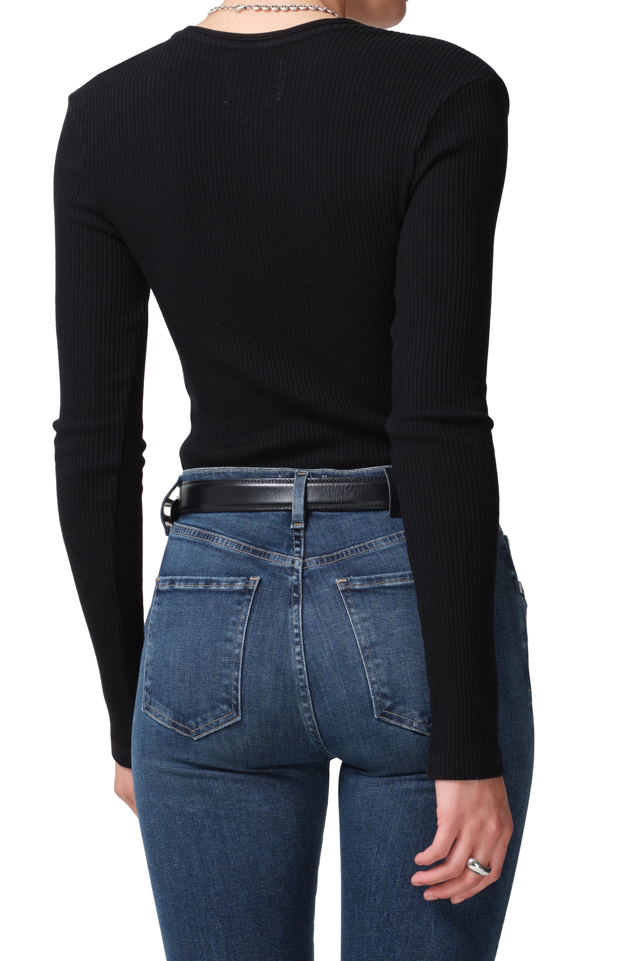 Florence Rib V-Neck Sweater - image 2