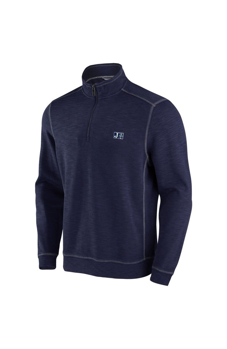 Tommy Bahama Men's Tommy Bahama Navy Jackson State Tigers Sport Tobago Bay Tri-Blend Half-Zip Jacket, Alternate, color, Navy