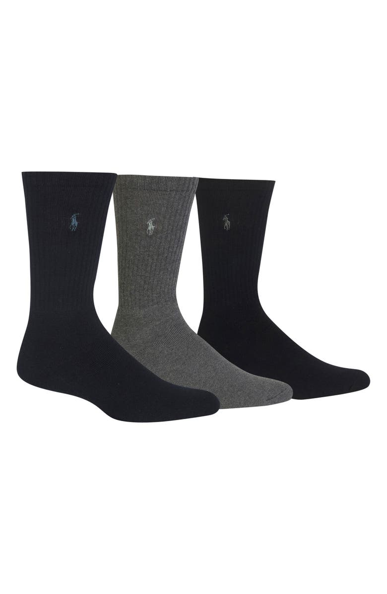 Polo Ralph Lauren 3-Pack Crew Socks, Main, color, Assorted