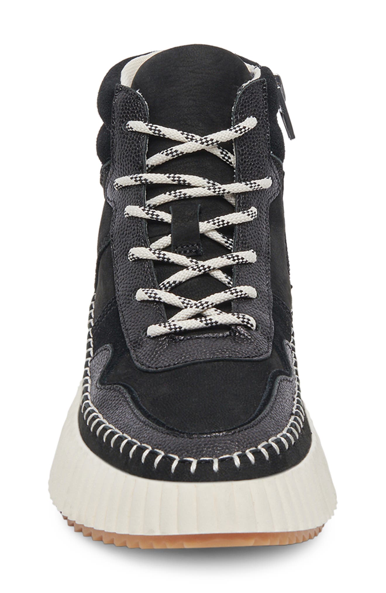 Dolce Vita Daley High Top Sneaker, Alternate, color, Black Multi Suede H2o
