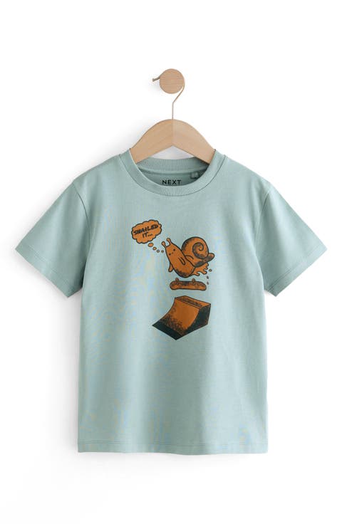 Kids' Snail Skater Cotton Graphic T-Shirt (Little Kid & Big Kid)
