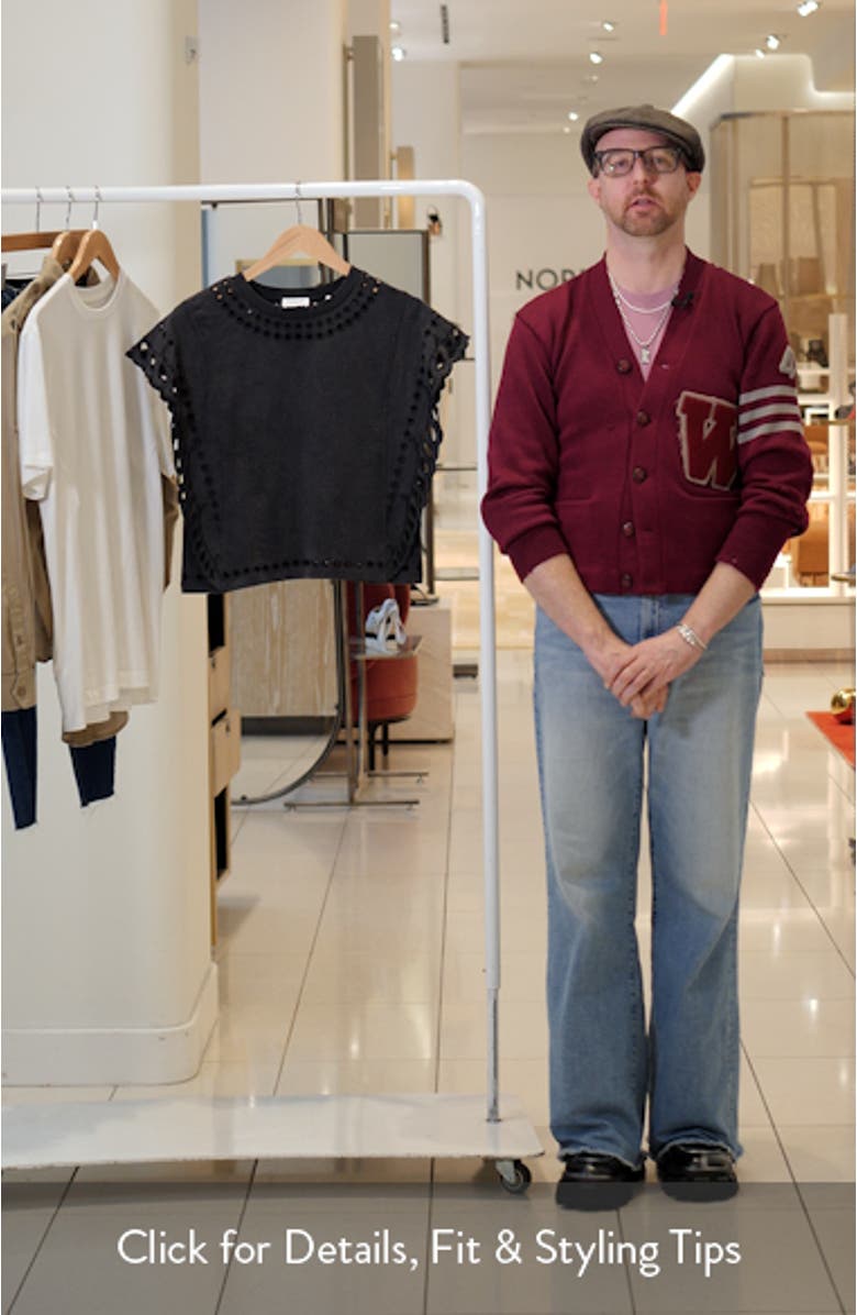 Odyle Cut Out Cotton T-Shirt, sales video thumbnail