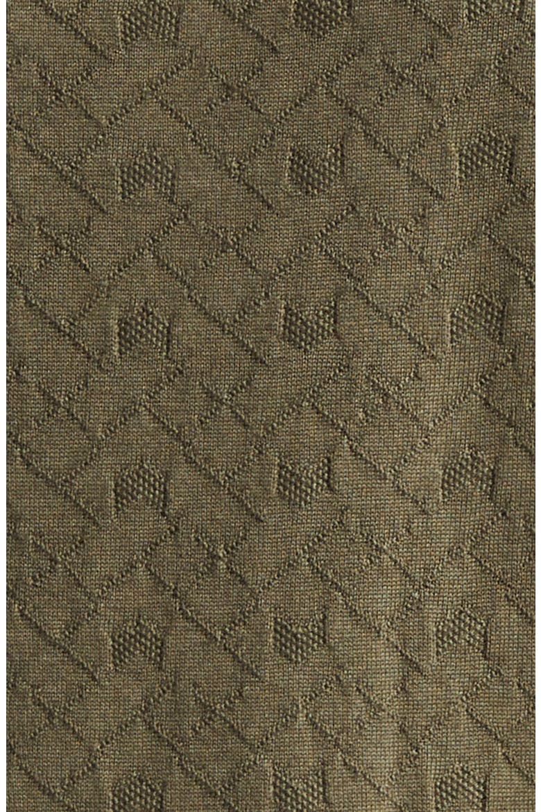 Long Sleeve Virgin Wool Polo Sweater, Alternate, color, OLIVE