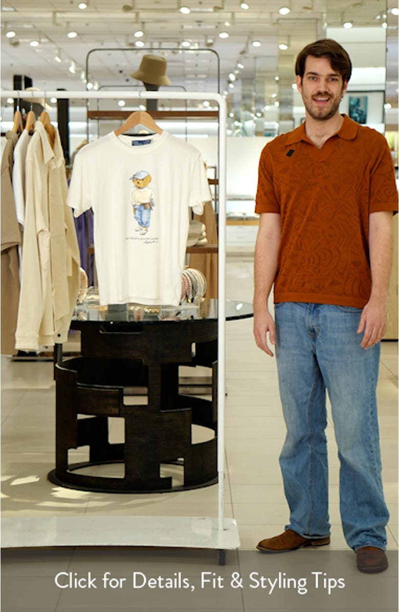 Polo Bear Embroidered Graphic T-Shirt, sales video thumbnail