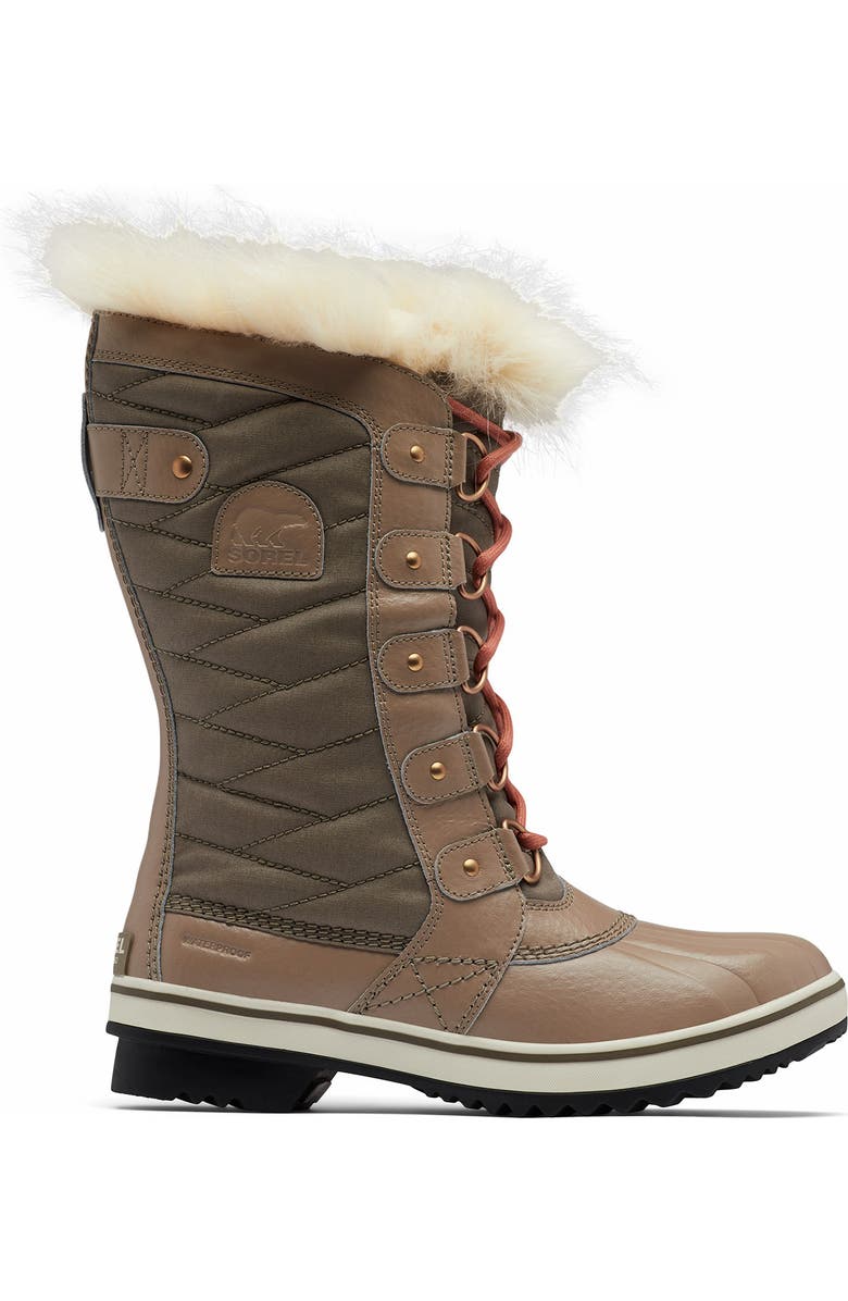 SOREL 'Tofino II' Faux Fur Lined Waterproof Boot, Alternate, color, Omega Taupe Paradox Pink