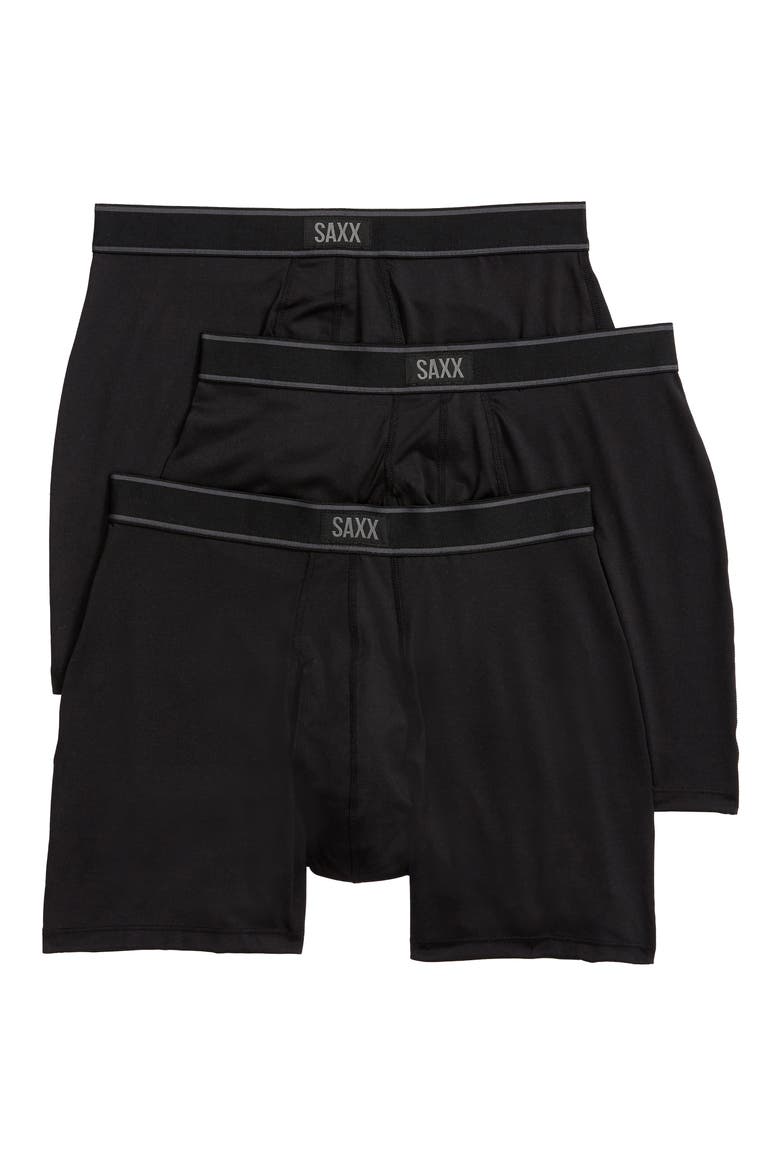 Assorted 3-Pack Daytripper Comfort Stretch Boxer Briefs, Main, color, BLACK