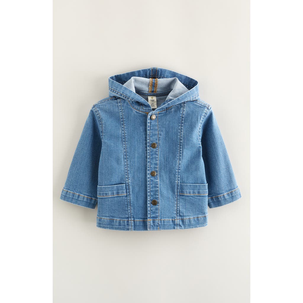 Tucker + Tate Hooded Denim Jacket In Blue