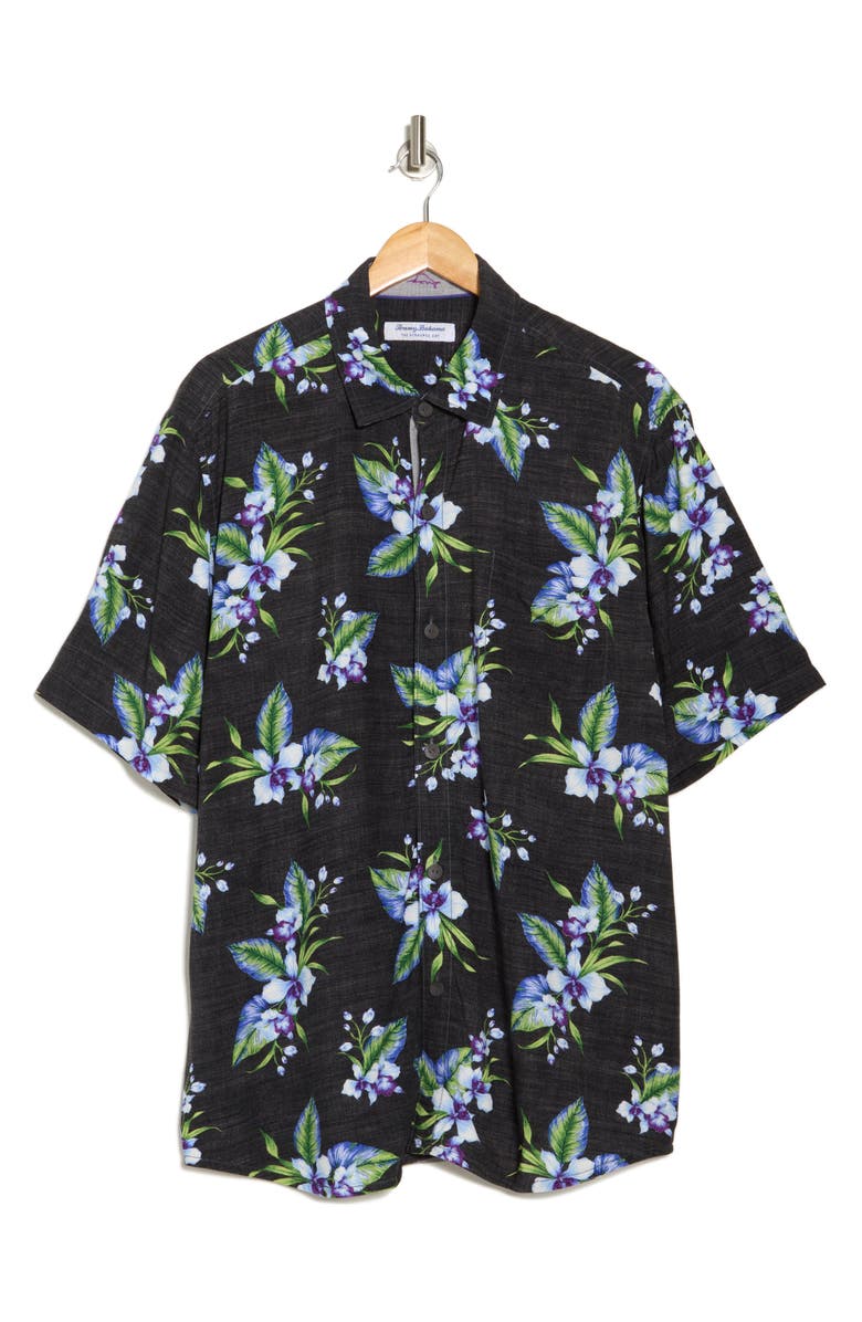 Tommy Bahama Veracruz Cay Floating Blooms Short Sleeve Button-Up Shirt, Main, color,