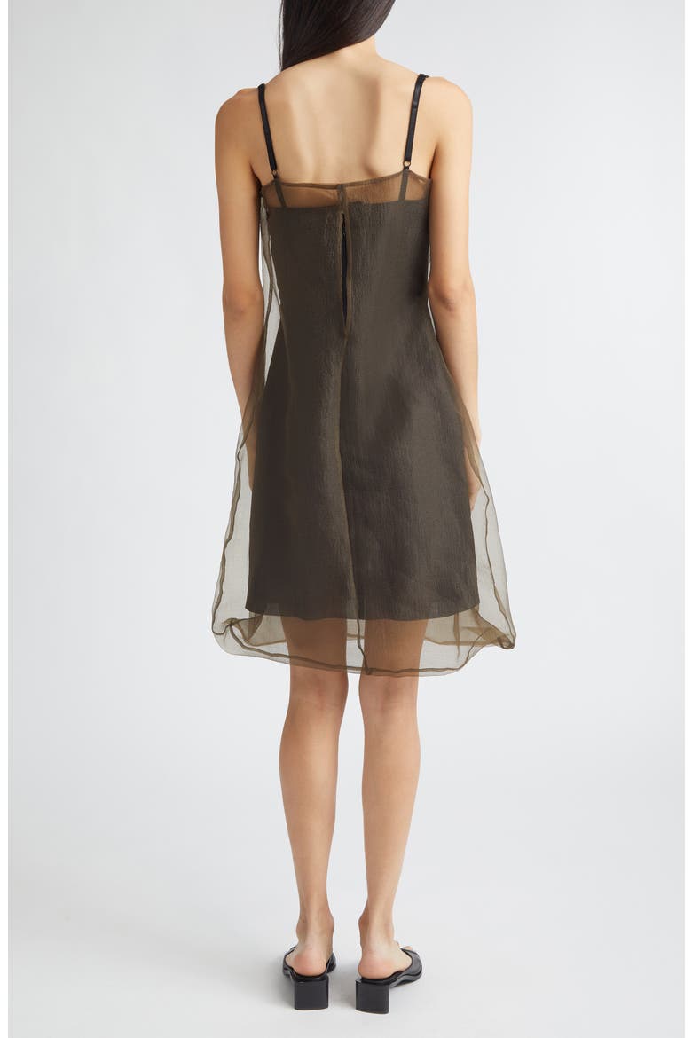 Piccolo Paradiso Organza Dress, Alternate, color, BROWN