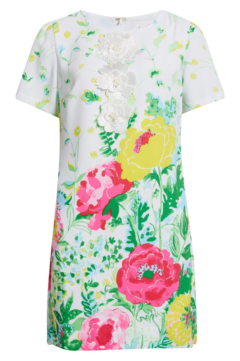 Edita Floral Shift Dress, Alternate, color, MULTI POPPY PARTY