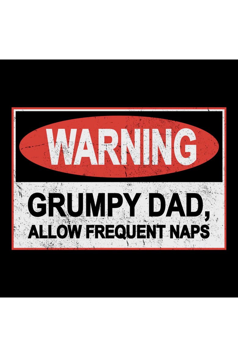 Men's Lost Gods Warning Grumpy Dad  Graphic T-Shirt, Alternate, color, Black