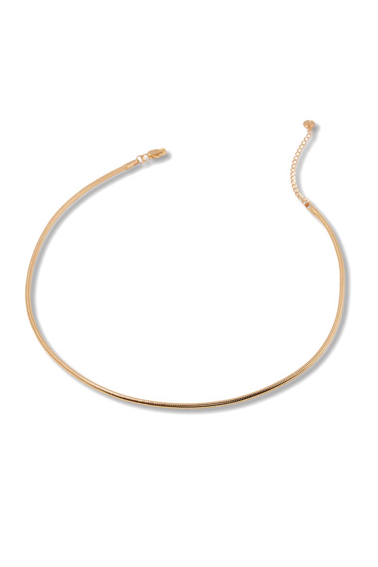 Alanna Snake Chain Collar Necklace, Alternate, color, GOLD