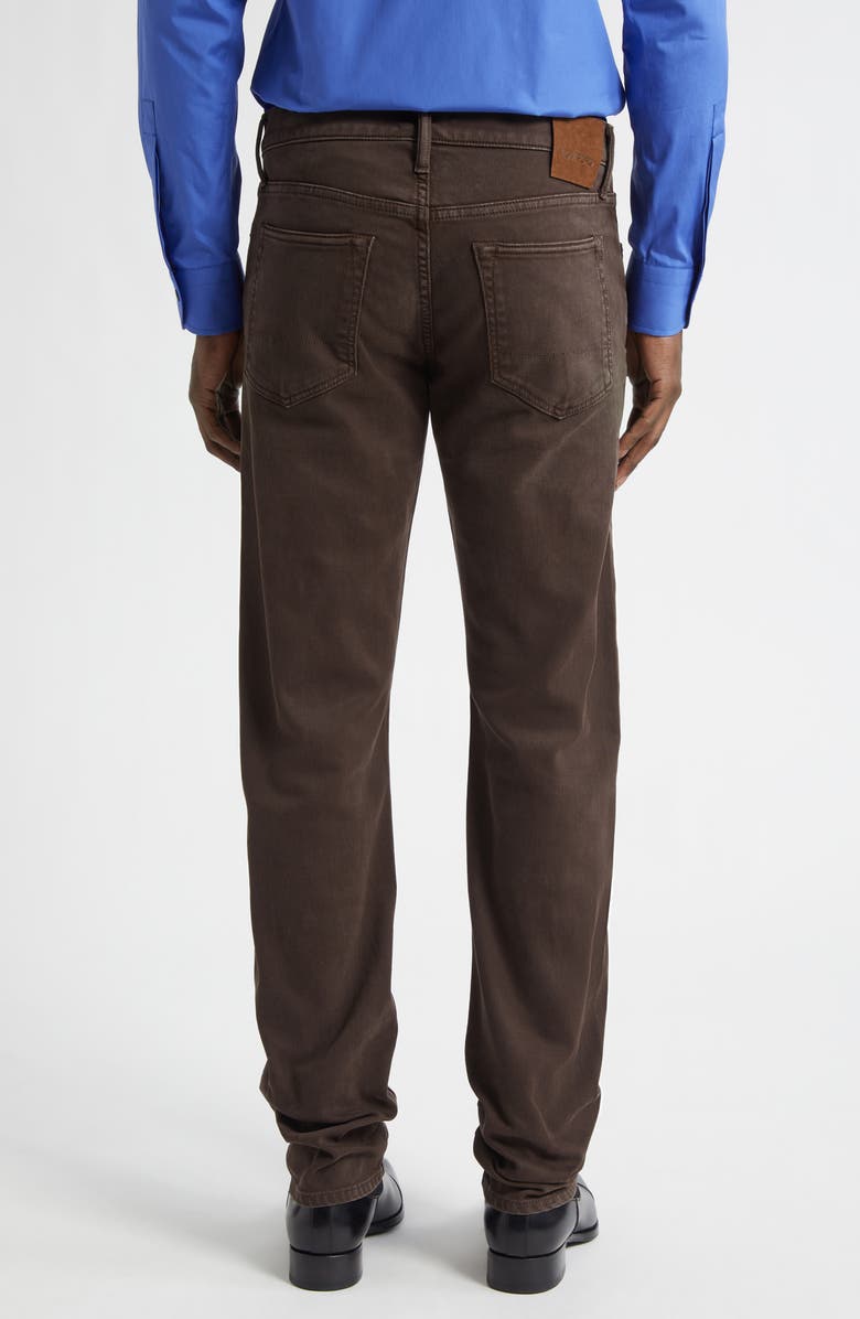 TOM FORD Western Corduroy Straight Leg Jeans, Alternate, color, Dark Chocolate