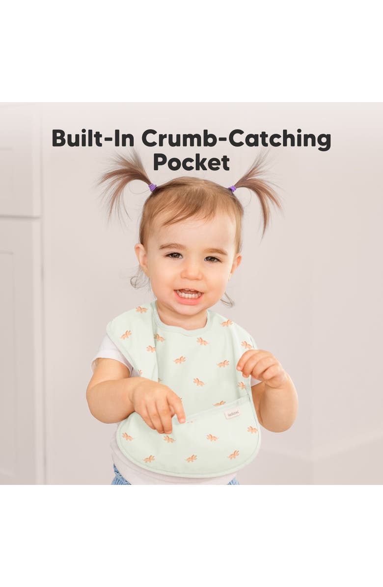 KeaBabies 3-Pack Presto Waterproof Bibs, Alternate, color, Roarsome