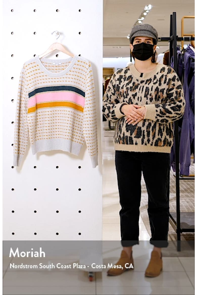 Metallic Stripe Sweater video